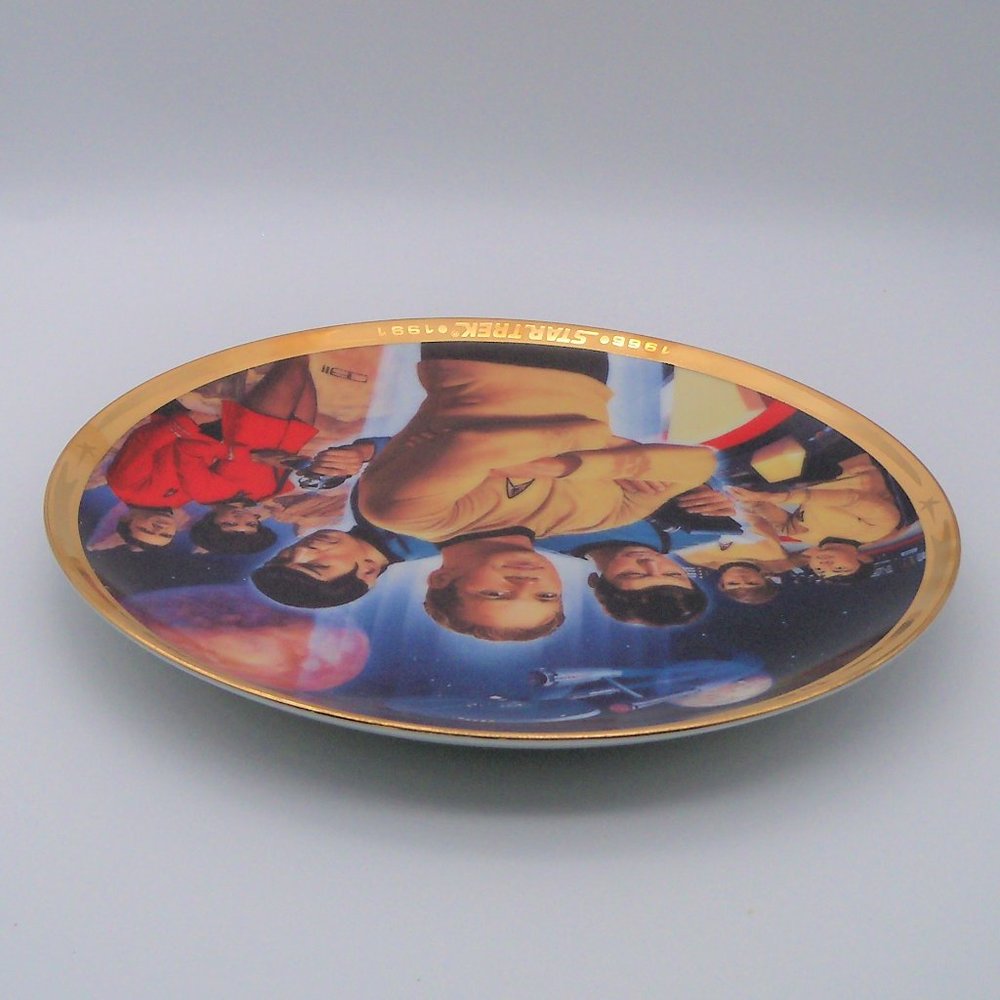 Star Trek 25th Anniversary Commemorative Plate 1991 by Hamilton Collection - Picture 7 of 13